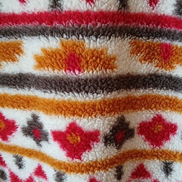 Cruel Denim Aztec Print Southwest Sherpa Fleece Full Zip Jacket - Picture 7 of 7